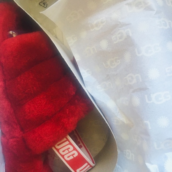 s-l400.jpg UGG Fluff Yeah Slide Red 7
